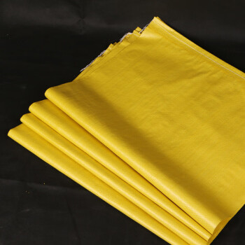 伏兴 亮黄色编织袋 蛇皮袋快递打包袋物流包装袋防汛沙袋可定做 亮黄色60*102cm 100只装
