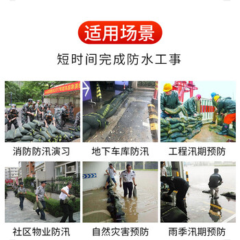 斯铂格 防汛沙袋 消防抗洪物资填补袋 小区物业雨季堵水沙包 帆布抽绳23*46cm不含沙10条装 BGF-16