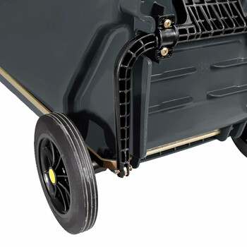 兰诗（LAUTEE）LJT2214 灰色分类脚踏120L垃圾桶 大号垃圾桶