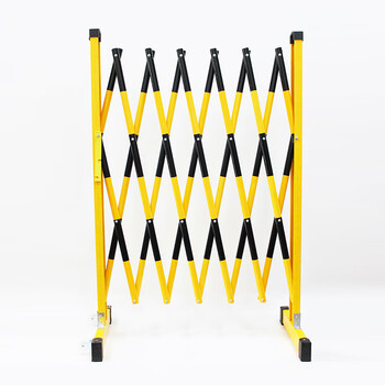 凌科朔(LINKSHIRE) 围栏围挡绝缘伸缩围栏电力施工围栏可移动式玻璃钢材质黄黑色管式5米