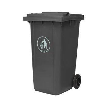 工者户外垃圾桶 环卫分类塑料垃圾桶 灰色240L加厚款定制GZ-22