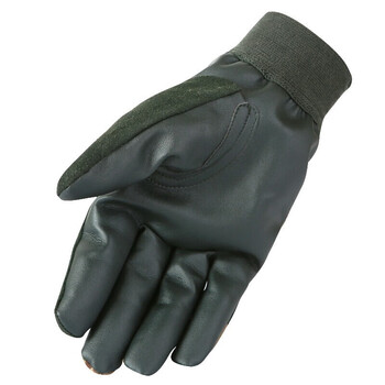 者也 冬季加绒手套 户外骑行加厚保暖防寒手套全指手套 拼接