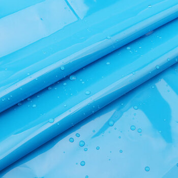 者也 30丝围裙+袖套 蓝色TPU耐酸碱防水防油水产加工屠宰厨房罩衣可定制