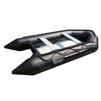 海笛HAIDI【6人加厚冲锋舟3.6米】防汛救援充气船皮划艇应急橡皮艇加厚冲锋舟钓鱼船铝合金硬底