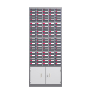 天旦零件柜TD-L1017仓库物料分类柜100抽无门透明抽屉带下档