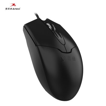 双飞燕（A4TECH) OP-550NU 有线鼠标 笔记本台式电脑办公家用便携鼠标 USB接口 黑色