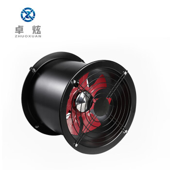 卓炫（ZHUOXUAN）圆筒管道风机 工业排风扇 排气扇 换气扇油烟墙式抽风机  16寸