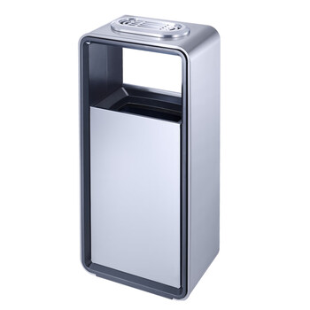 南 GPX-5G 南方座地烟灰桶 砂银钢 酒店大堂不锈钢垃圾桶立式烟灰桶电梯口走廊吸灰桶烟灰柱灭烟桶