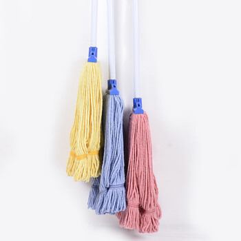 庄太太【颜色随机】百洁布棉纱拖把不掉毛棉线地拖医院学校湿拖