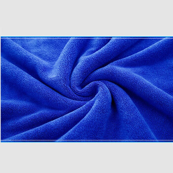 驼铃纵横 QJGJ0007 家政清洁保洁洗车吸水毛巾一次性抹布细纤维百洁布 35*75蓝色