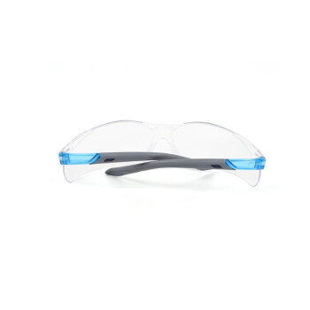 霍尼韦尔（Honeywell）300310S300L超轻款防护眼镜防刮擦防雾 灰蓝镜框透明镜片定做2副