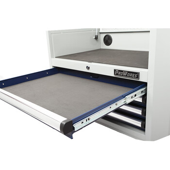 普沃克工具柜汽修汽保零件柜28寸4抽屉工具箱零件车带电工具设备维修移动工具柜 RM92804E