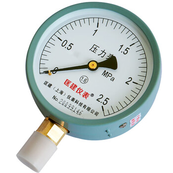 匡建仪表（CONJANT）Y-100真空压力表直径100mm M20*1.5螺纹径向安装0-2.5mpa