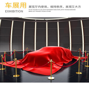 百舸 礼宾杆礼宾柱 挂绳围栏一米线护栏围栏杆银行酒店机场隔离警戒线警戒带 黑金款