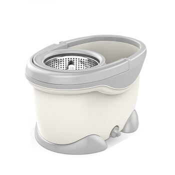 庄太太【绿色】拖把旋转免手洗墩布不锈钢托把