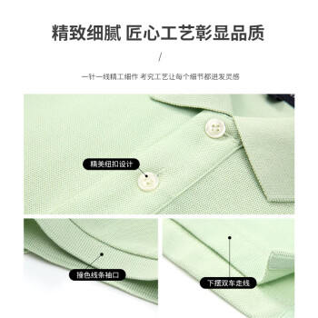 者也（ZYE）夏季Polo衫工作服定制t恤短袖文化衫工装企业衣服 99818 浅绿色 3XL码 