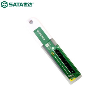 世达（SATA）93438 10件套美工刀刀片7节25x125MM