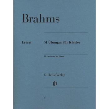 勃拉姆斯 钢琴练习曲 51首 钢琴独奏 亨乐原版乐谱书 Johannes Brahms 51 Exercises for Piano HN27