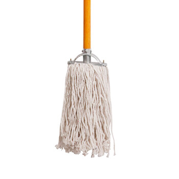 庄太太【白15cm木杆】工厂物业老式吸水木杆棉线墩布