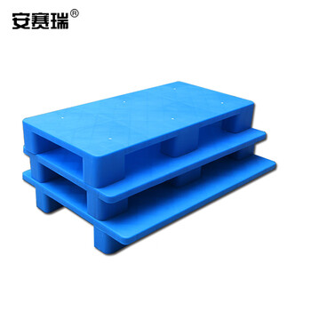 安赛瑞 六脚平板托盘 100×50×13cm 塑料防潮垫板卡板 仓库物流叉车栈板地台地堆 承重约500kg 28406