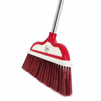 兰诗（LAUTEE）TTB-5008 不锈钢软毛细丝扫把 学校物业清洁扫帚 红色