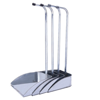 海斯迪克 HK-583 大容量铁簸箕 镀锌白铁皮畚斗 铁畚箕垃圾斗灰斗垃圾铲 65cm高