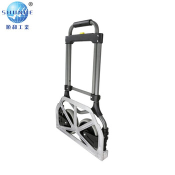 顺和（SHUNHE）FW-92CT折叠手推车（铁拉杆+铝合金车板）小拉车折叠手推车手拉车  1台