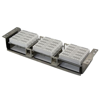 利合光电（LHG）VDF音频配线架不锈钢机架科隆卡接模块电话语音跳线架 VDF-150