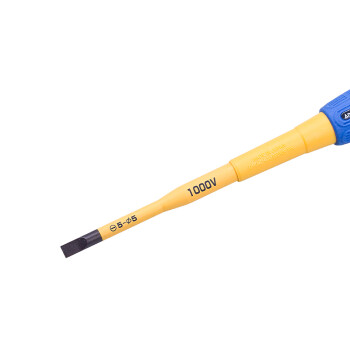 安力士牌（ANEX）进口1000V耐高压No.7900绝缘电工螺丝刀5.0X100mm 一字起子 螺丝批改锥