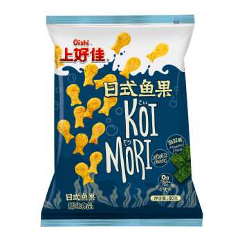 上好佳日式鱼果海苔口味80g膨化食品零食