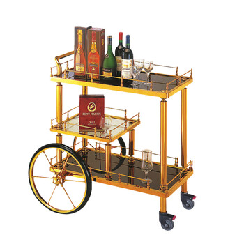 南 C-15 皇家酒车 镜金 酒店餐厅送餐车茶水车点心蛋糕车置物架