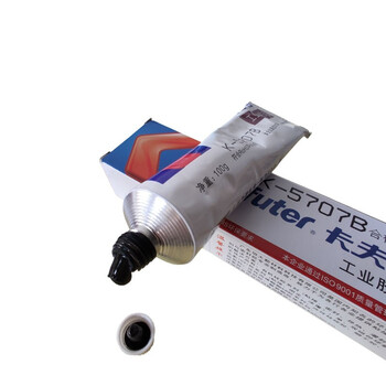 卡夫特 kafuter K-5707B 单组分室温固化硅橡胶 工程塑料粘接 黑色 100克/支