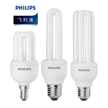 飞利浦（PHILIPS）照明企业客户 标准型节能灯3U 18W WW E27螺口 黄光 优惠装20只 