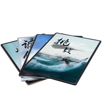 冰禹 BYlj-256 磁吸电梯广告框 亚克力展板 营业执照画框定制 银边银面A3(308*429mm)