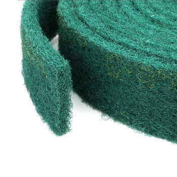 兰诗（LAUTEE）WY4160 百洁布抛光保洁加厚拉丝布去污清洁布 绿色7厘米*1.5米