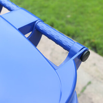 益美得 上海款干湿分离分类垃圾桶大号环卫带轮垃圾箱 可挂车240L棕色（湿垃圾）