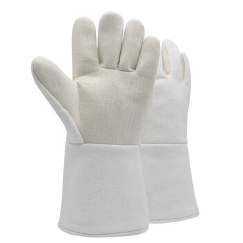 者也（ZYE）300度工业铸造冶炼电焊隔热防烫手套 耐高温手套36cm