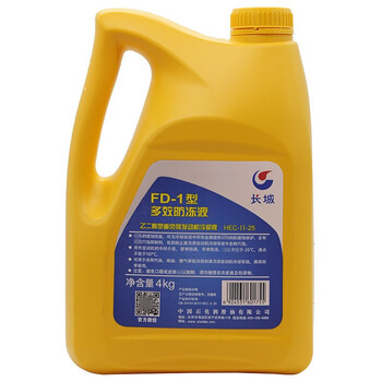 长城 重负荷发动机冷却液FD-1防冻液-25℃4KG/桶 6桶/箱 1箱