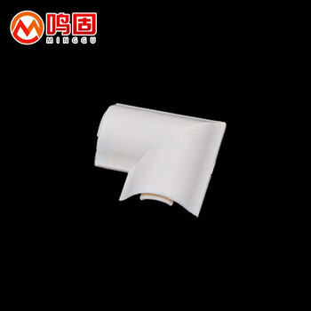 鸣固 pvc线槽配件明装 2号平面弯头5个装