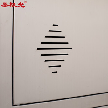 圣极光201不锈钢十门存储柜物品置物柜工业样品柜铁皮柜G1497可定制