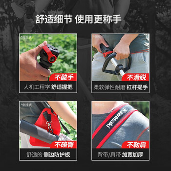 凯姿川崎动力割草机汽油大功率开荒收割除草机农用二冲程侧挂割灌机