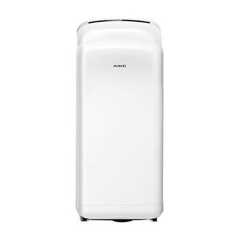 艾克（AIKE）AK2006H 公共卫生间全自动感应冷热烘手机商用酒店双面喷气式干手器 永磁无刷电机银色款