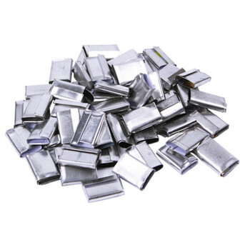 飞尔（FLYER）铁皮打包扣 PP打包带用扣子 12-15mm通用铁皮扣1kg 约200只【FLJD236】