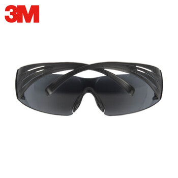 3M 护目镜防冲击眼镜男女骑车防尘防风沙时尚护目镜定做 202AS升级款SF302AS 墨镜耐刮擦 1付