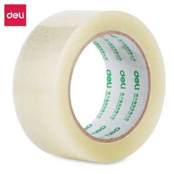 得力（deli）30183 45mm×100y×45um 封箱胶带 6.00 个/筒 (计价单位：筒) 透明