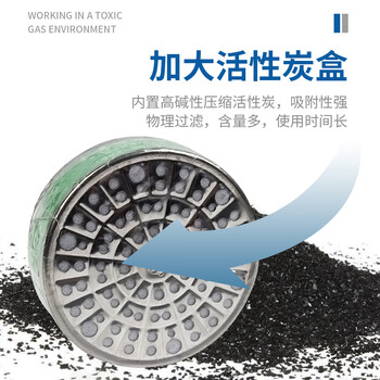 地球 2004 4号防毒面罩 防氯化铵 硫化氢防毒半面具面罩 蓝 均码