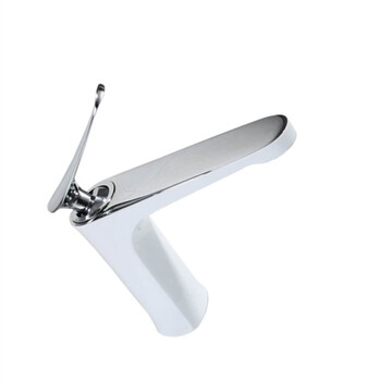 SBTOOR 卫浴冷热龙头 洗脸盆水龙头 洗手池台盆面盆 长咀单孔龙头 白铬色（定制）