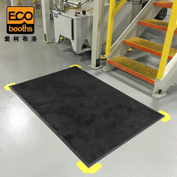 爱柯部落 超强吸水吸油防滑地毯 出入口防尘地垫1m×2m×11mm厨房车间卫生间室内地毯深灰色可定制110147