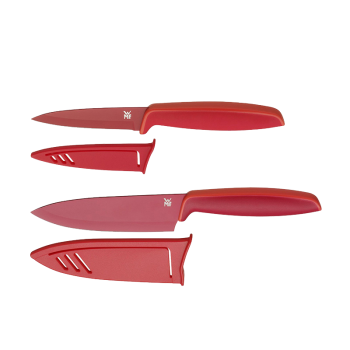 WMF刀具两件套装家用不锈钢锋利多功能水果刀三德刀料理刀切菜刀厨师刀