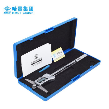 哈量连环电子数字环数显深度游标卡尺0-200/300/500测量孔深台阶优质不锈钢 耐腐蚀公英制 0-500_0.01mm